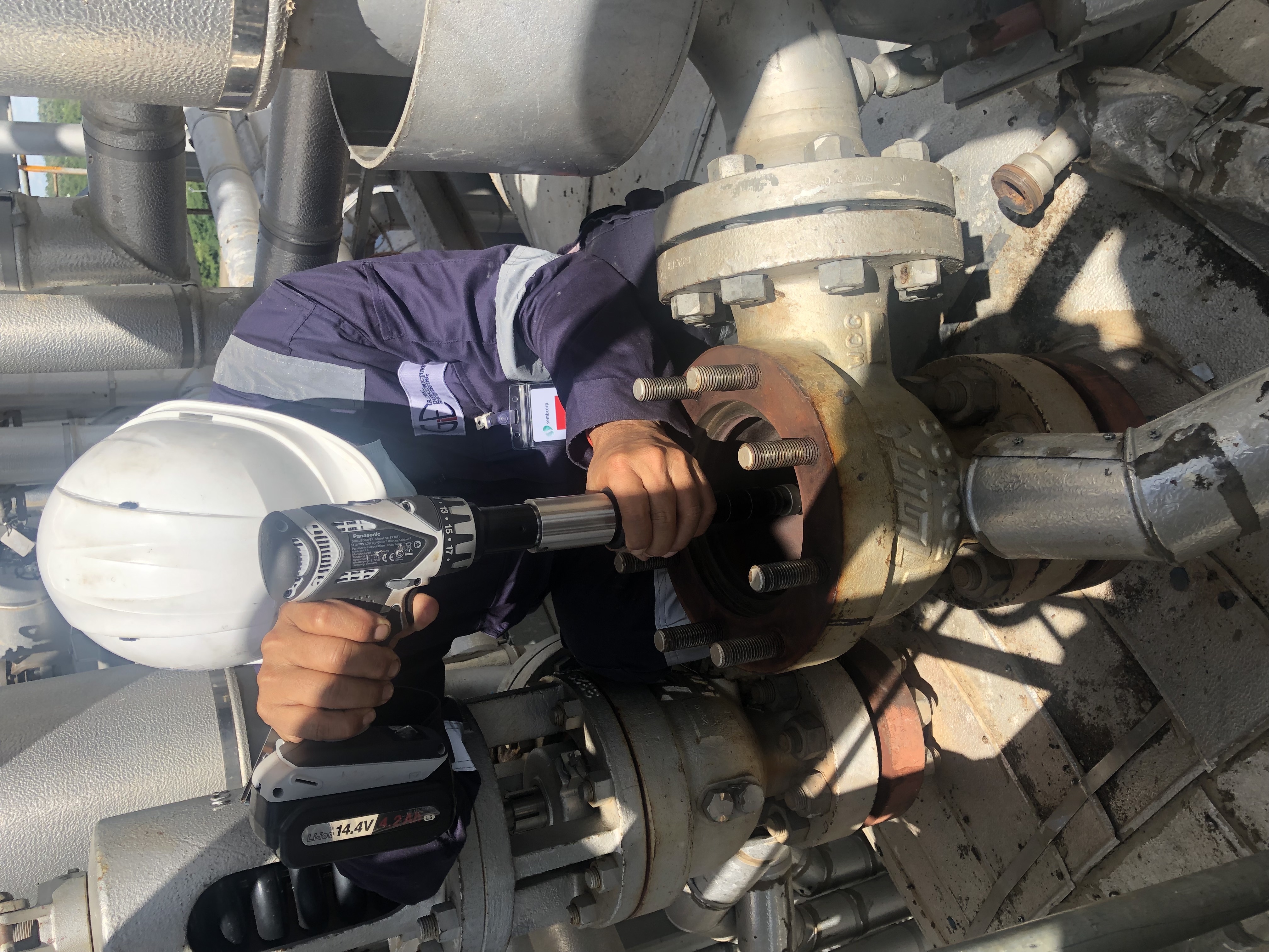 Safety valve lapping operation