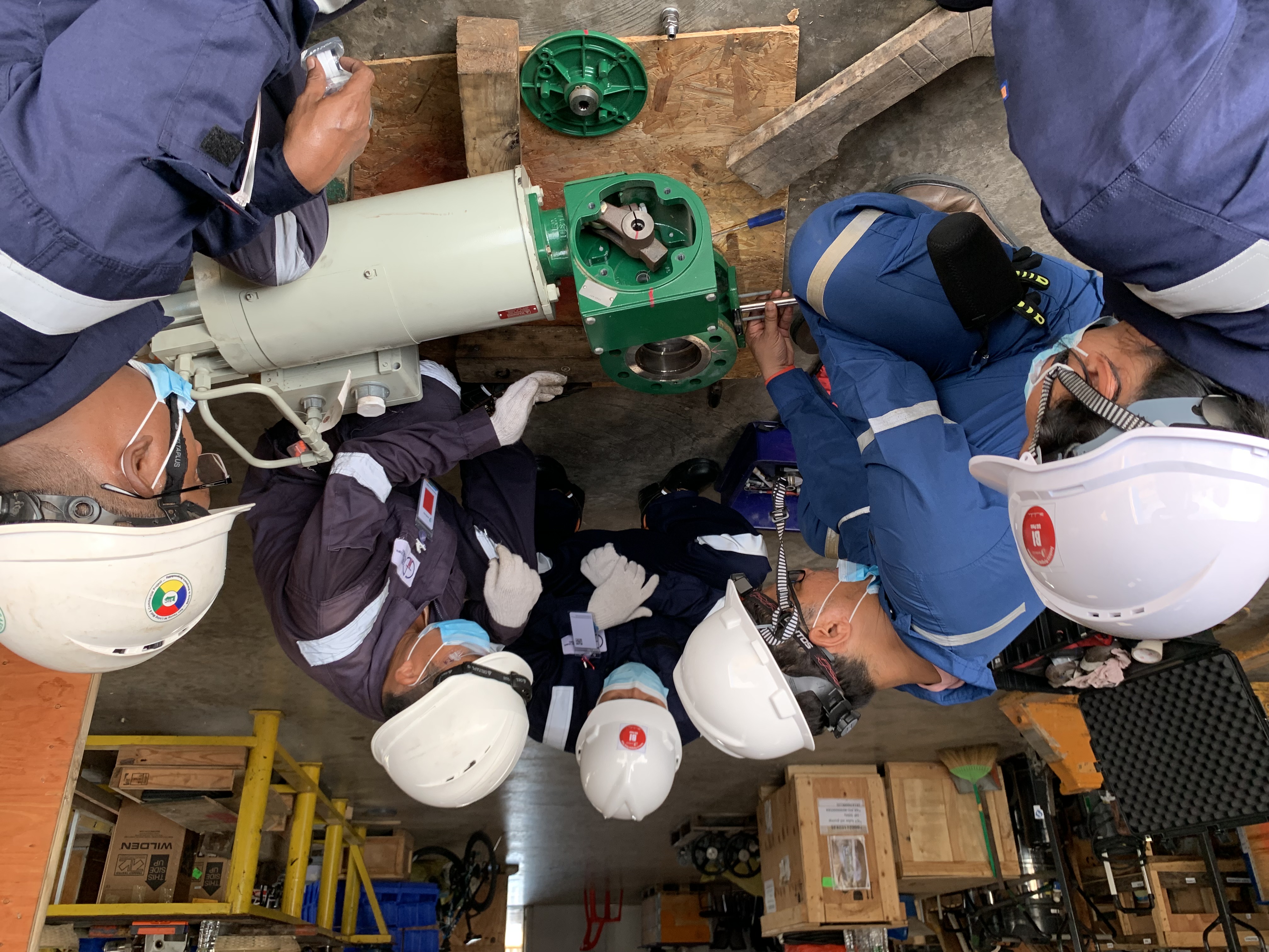 GIE valve training session